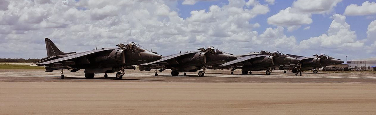 Row of Military Jets